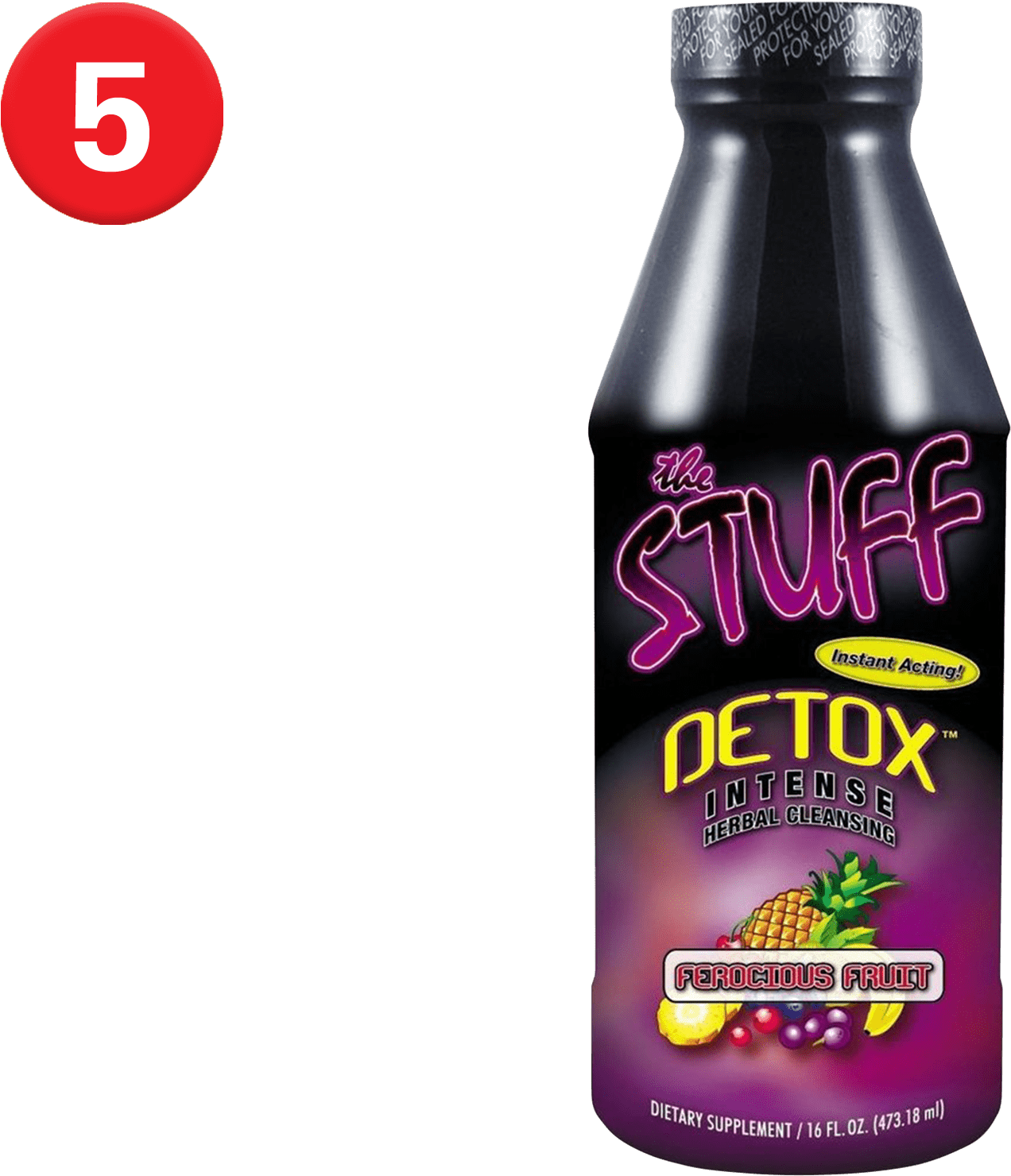 Detox Intense Herbal Cleansing Bottle PNG image