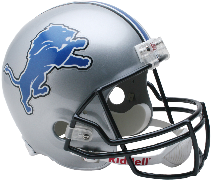 Detroit Lions Football Helmet PNG image