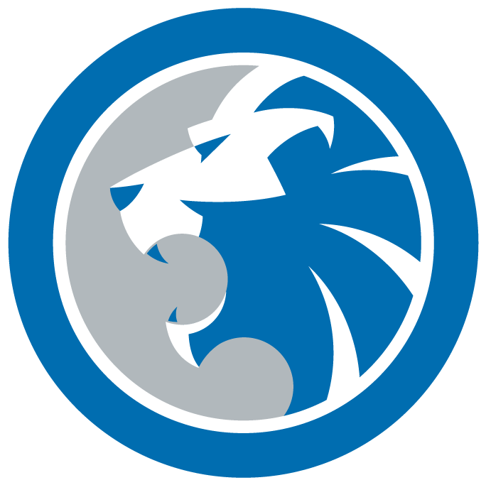 Detroit Lions Logo Blueand Silver PNG image