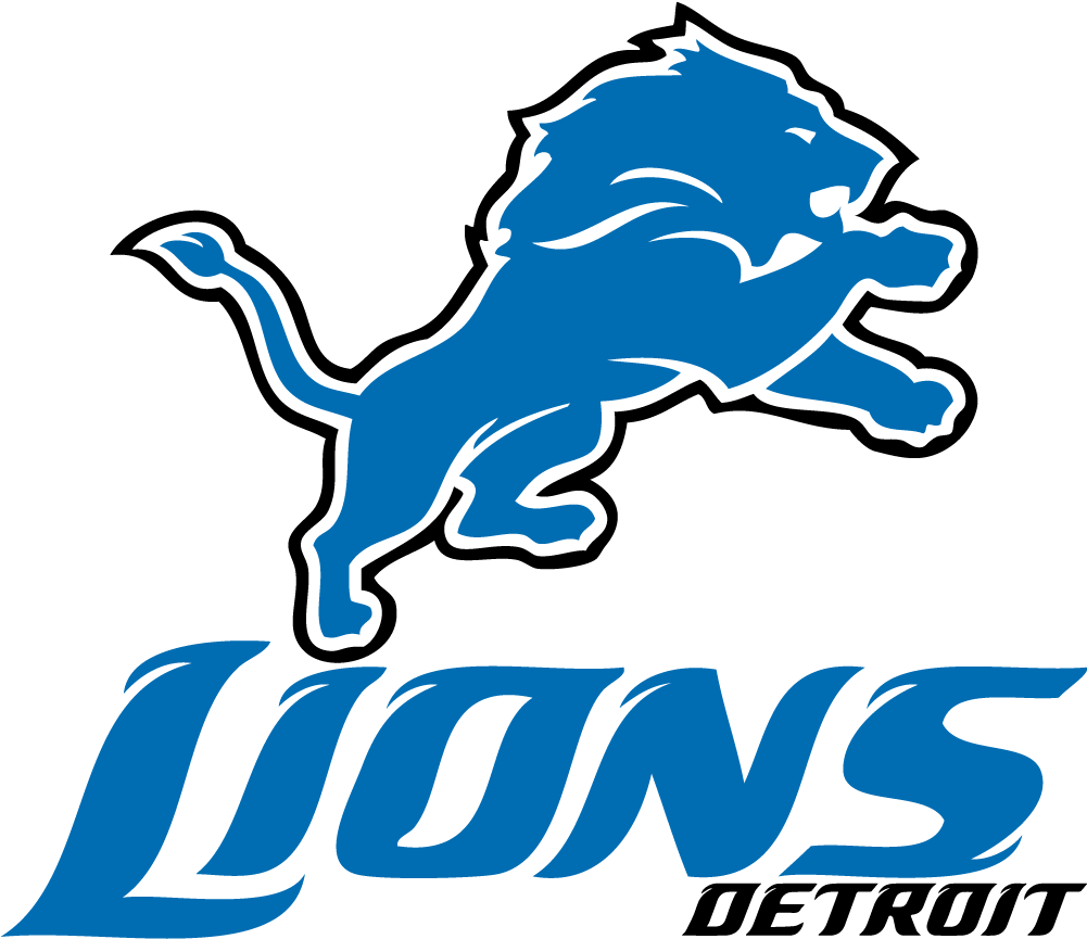 Detroit Lions Logo Blueand Silver PNG image