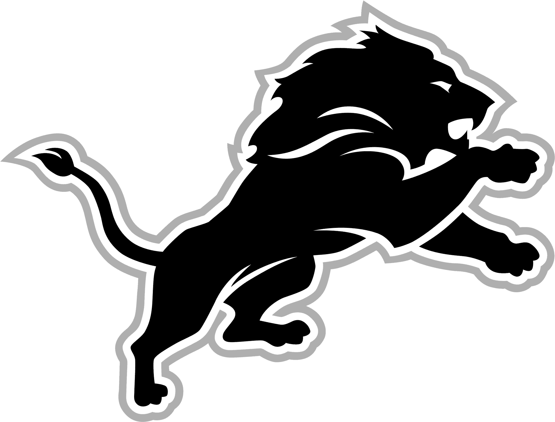 Detroit Lions Logo Silhouette PNG image