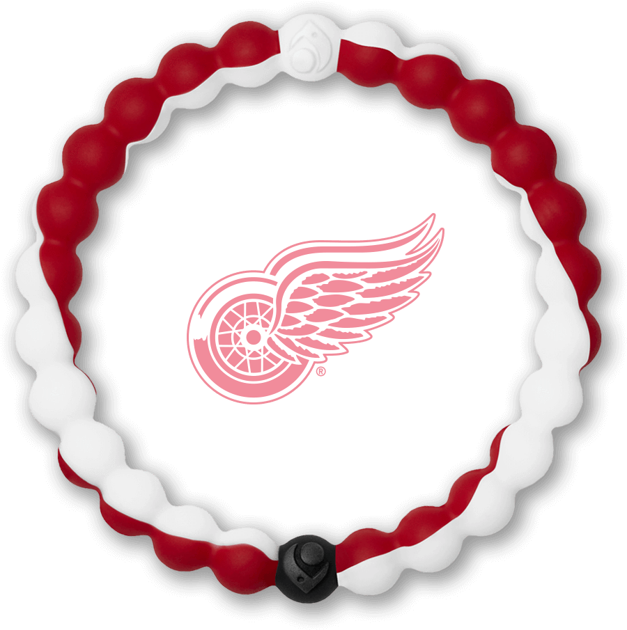 Detroit Red Wings Logowith Hockey Puck Necklace PNG image