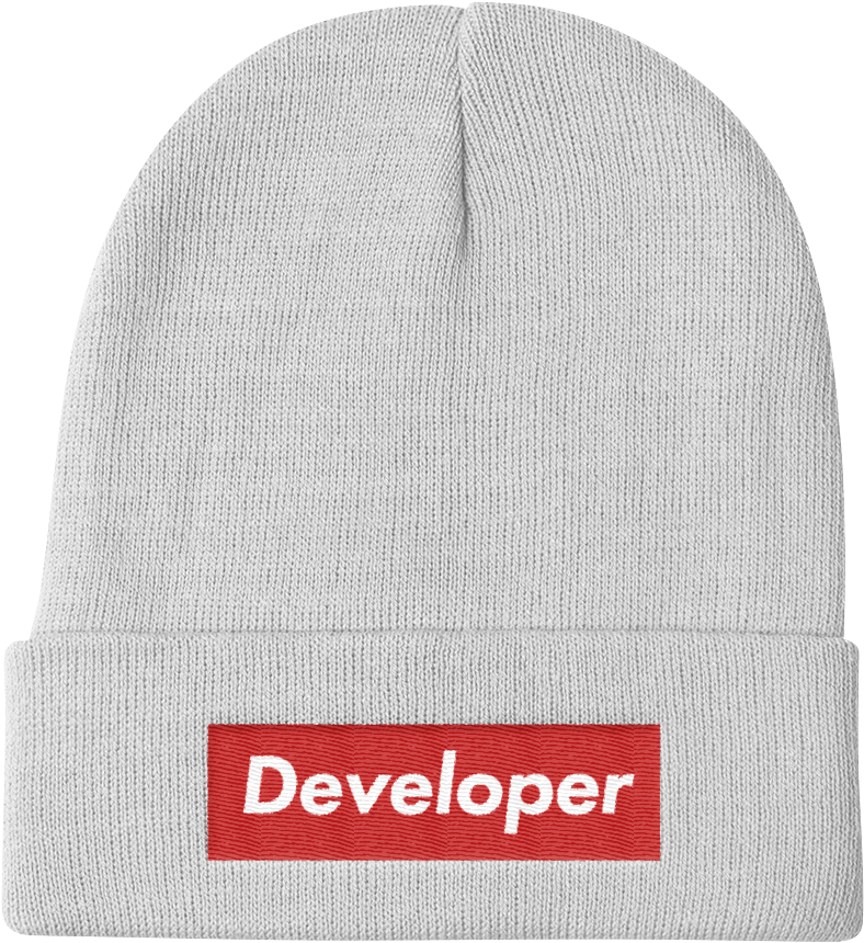 Developer Beanie Hat PNG image