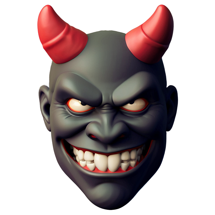 Devil Emoji Flat Design Png 6 PNG image