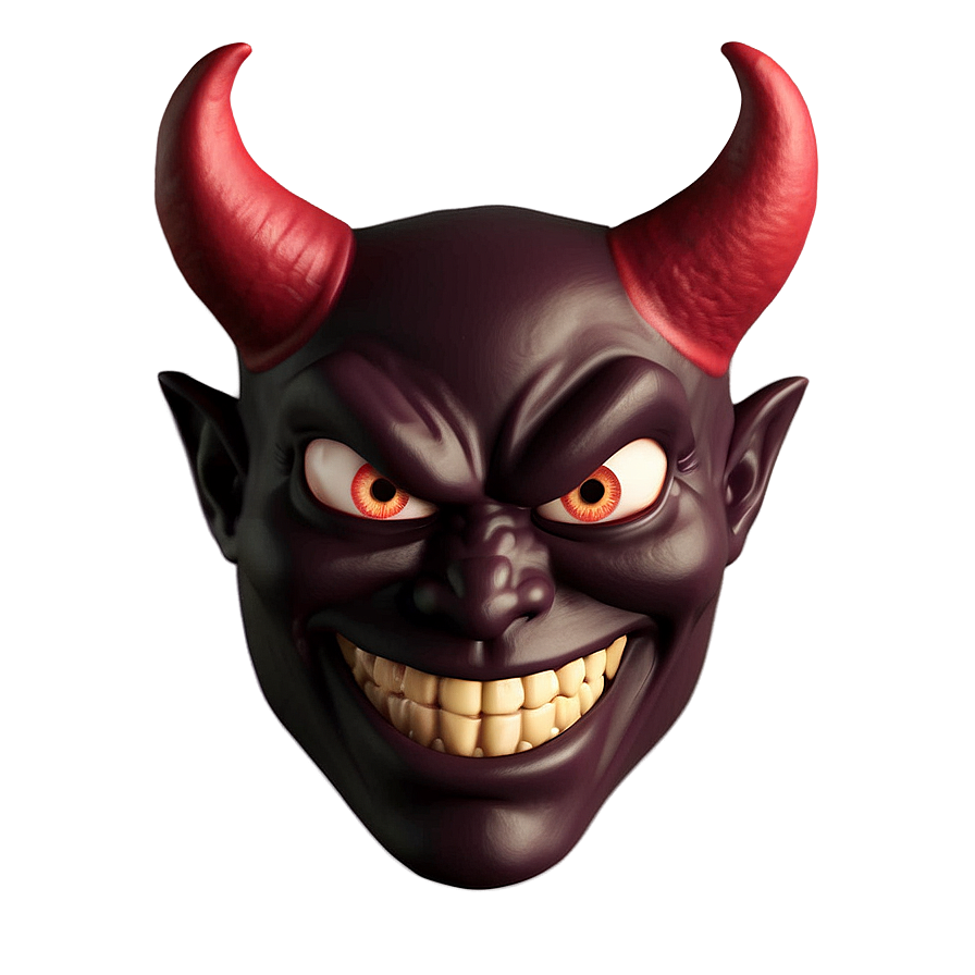 Devil Emoji For Halloween Png Qqr PNG image
