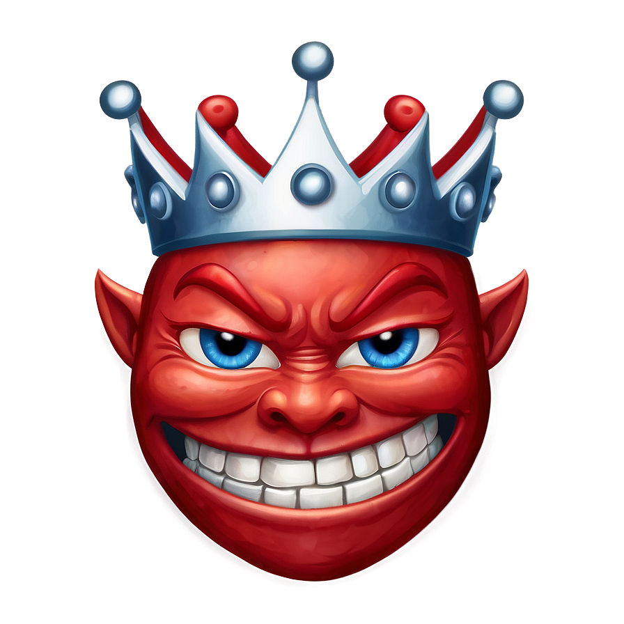 Devil Emoji With Crown Png Vet PNG image
