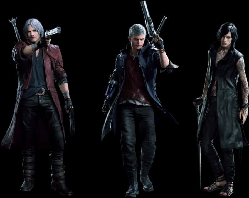 Devil_ May_ Cry_ Trio PNG image