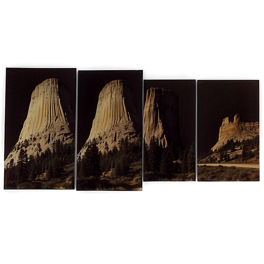 Devil's Tower Monument Wyoming Png 18 PNG image