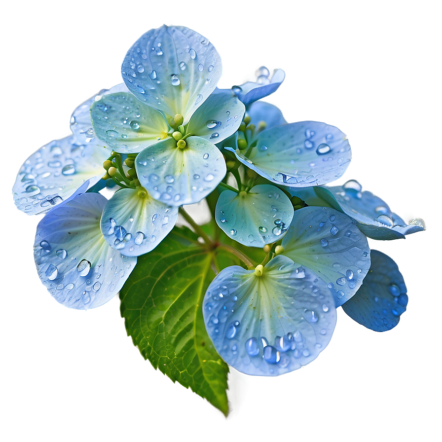 Dew On Hydrangea Png Bhc73 PNG image