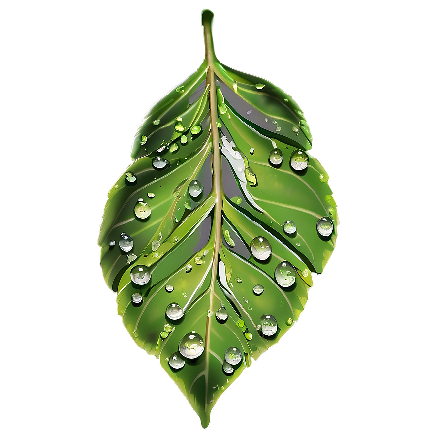 Dew On Leaves Png 05042024 PNG image