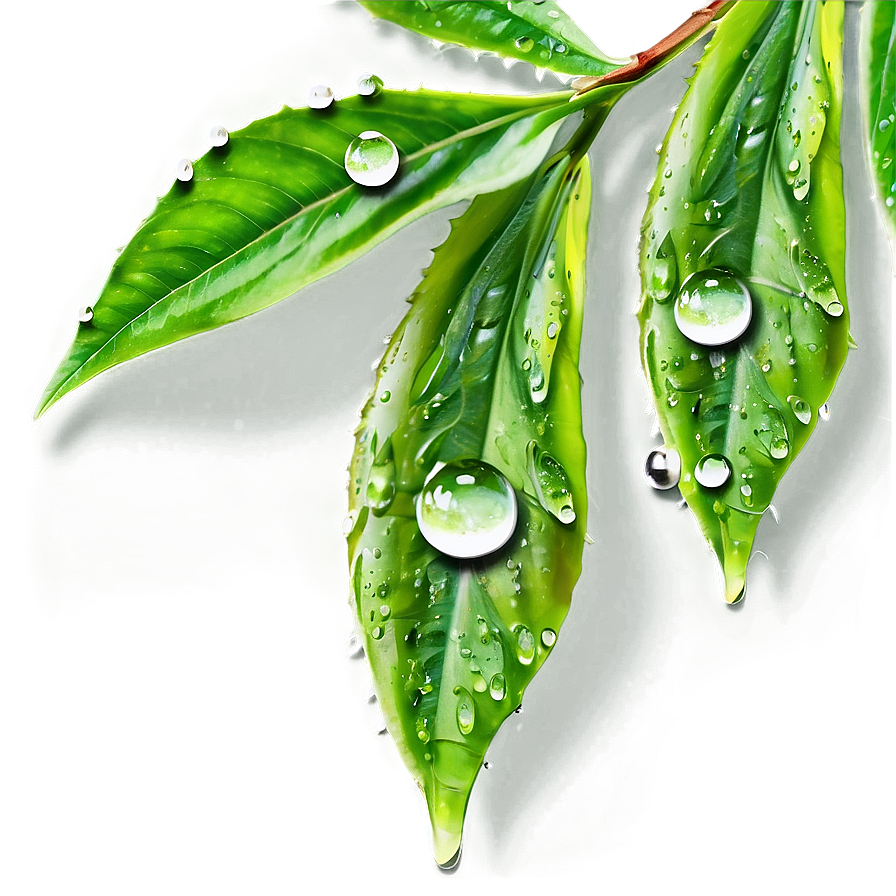 Dew On Leaves Png 05042024 PNG image