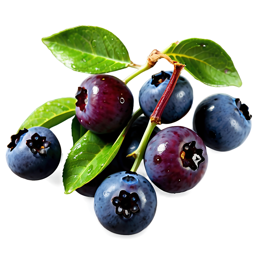 Dewy Blueberries Png 05242024 PNG image