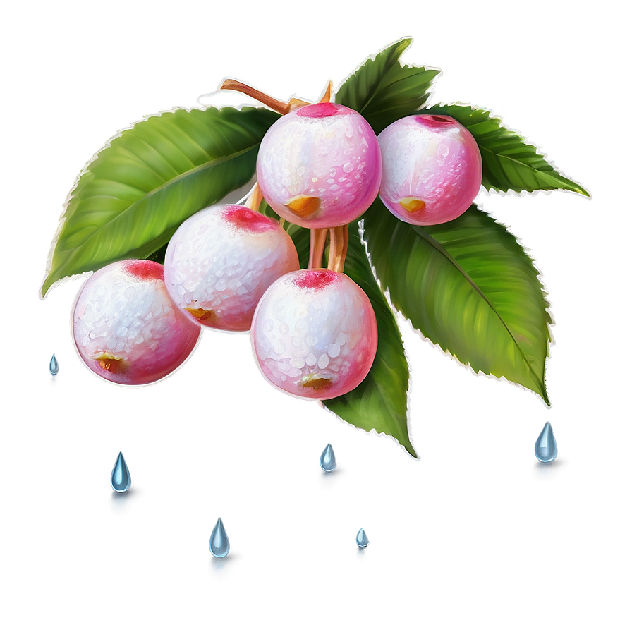 Dewy Fresh Lychee Png 06252024 PNG image