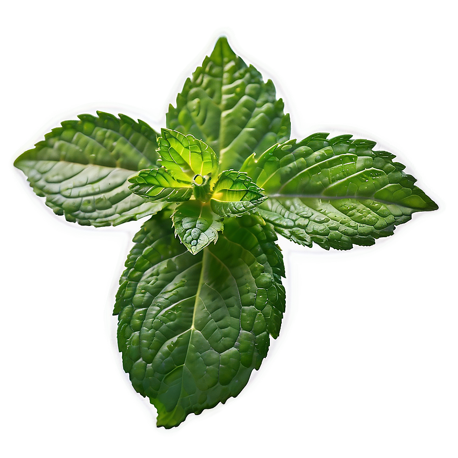 Dewy Mint Leaf Png Ioi96 PNG image