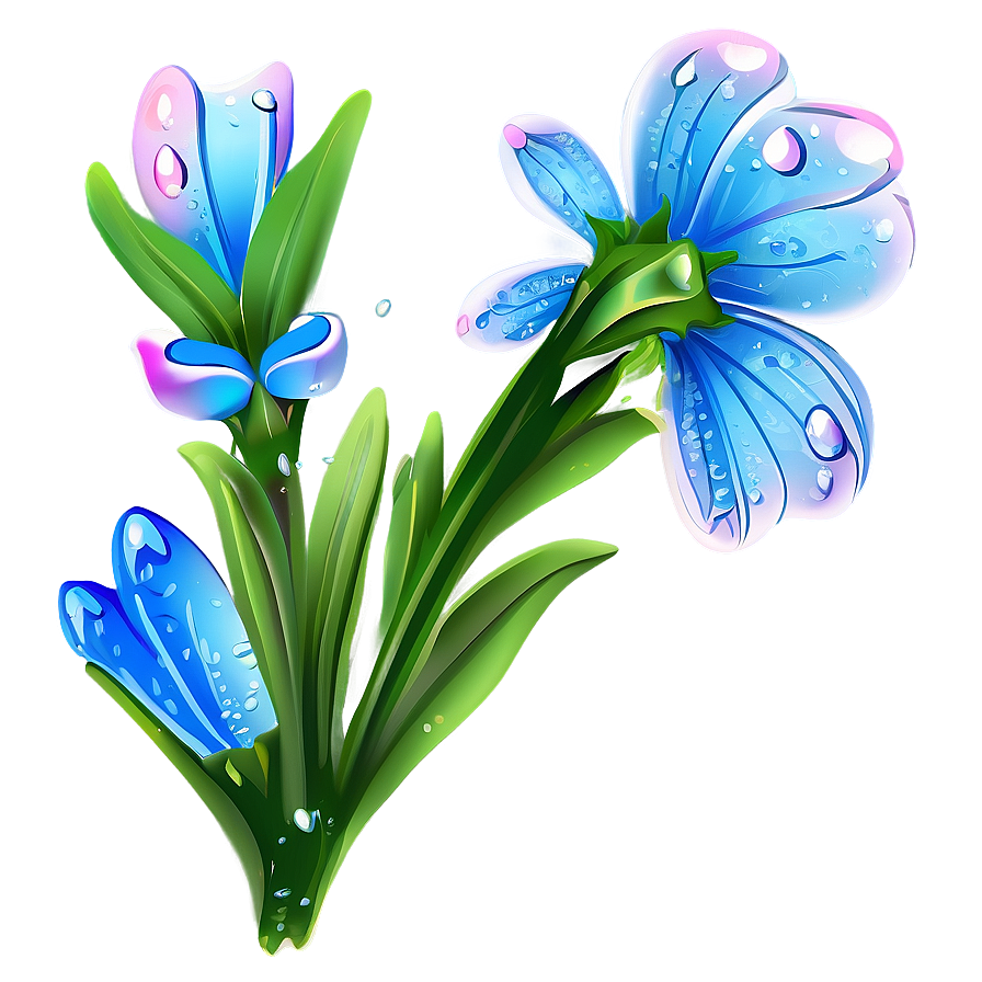 Dewy Spring Flower Png 56 PNG image