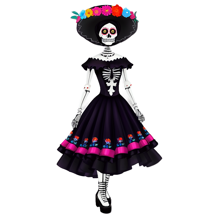 Dia De Los Muertos Catrina Figure Png 73 PNG image