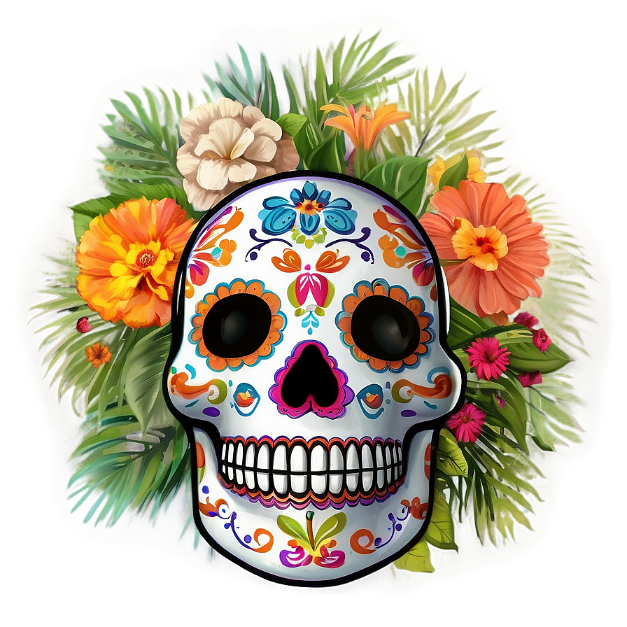 Dia De Los Muertos Floral Arrangements Png Rgw13 PNG image