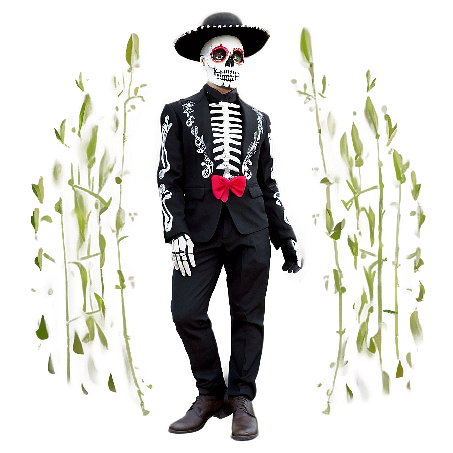 Dia De Los Muertos Historical Costumes Png 06112024 PNG image