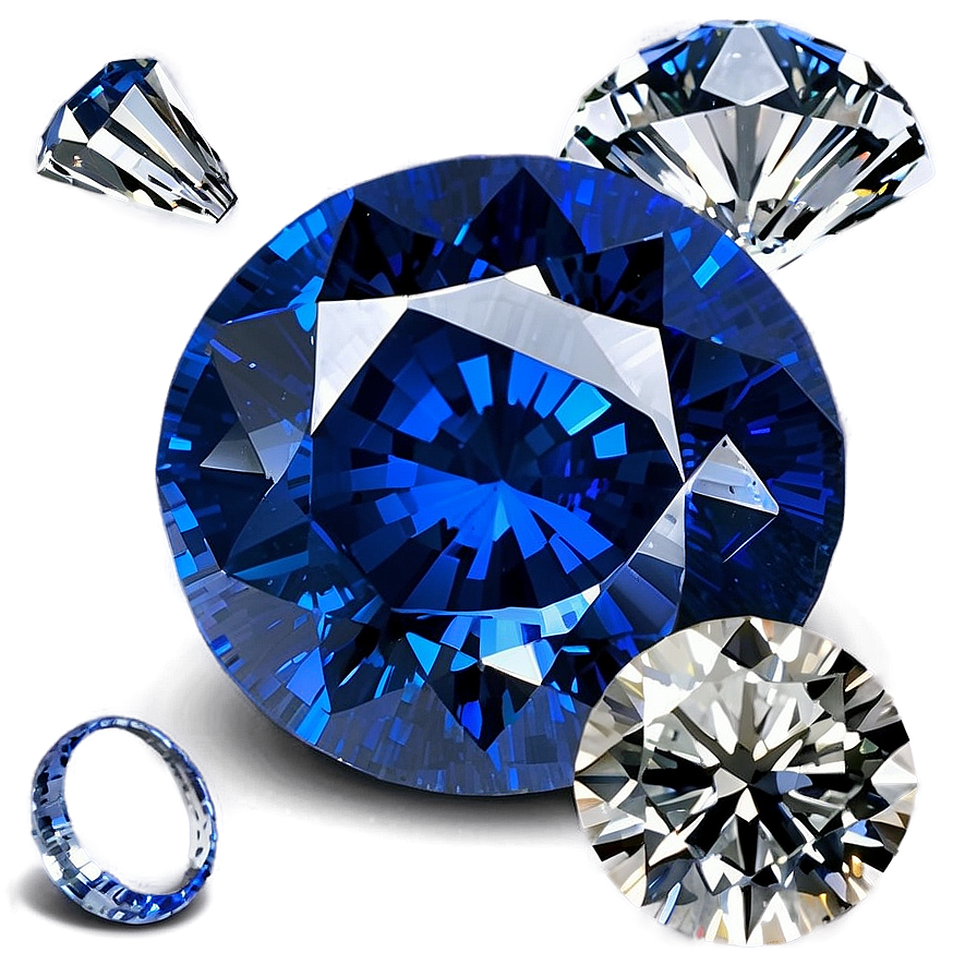 Diamond And Sapphire Combo Png 05032024 PNG image