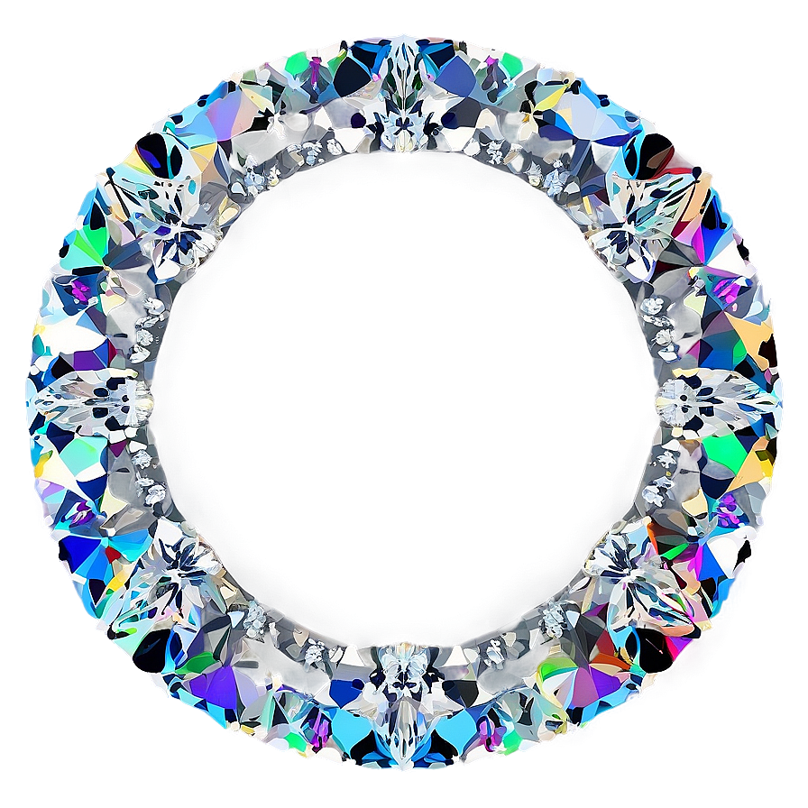 Diamond Circle Frame Png 06122024 PNG image