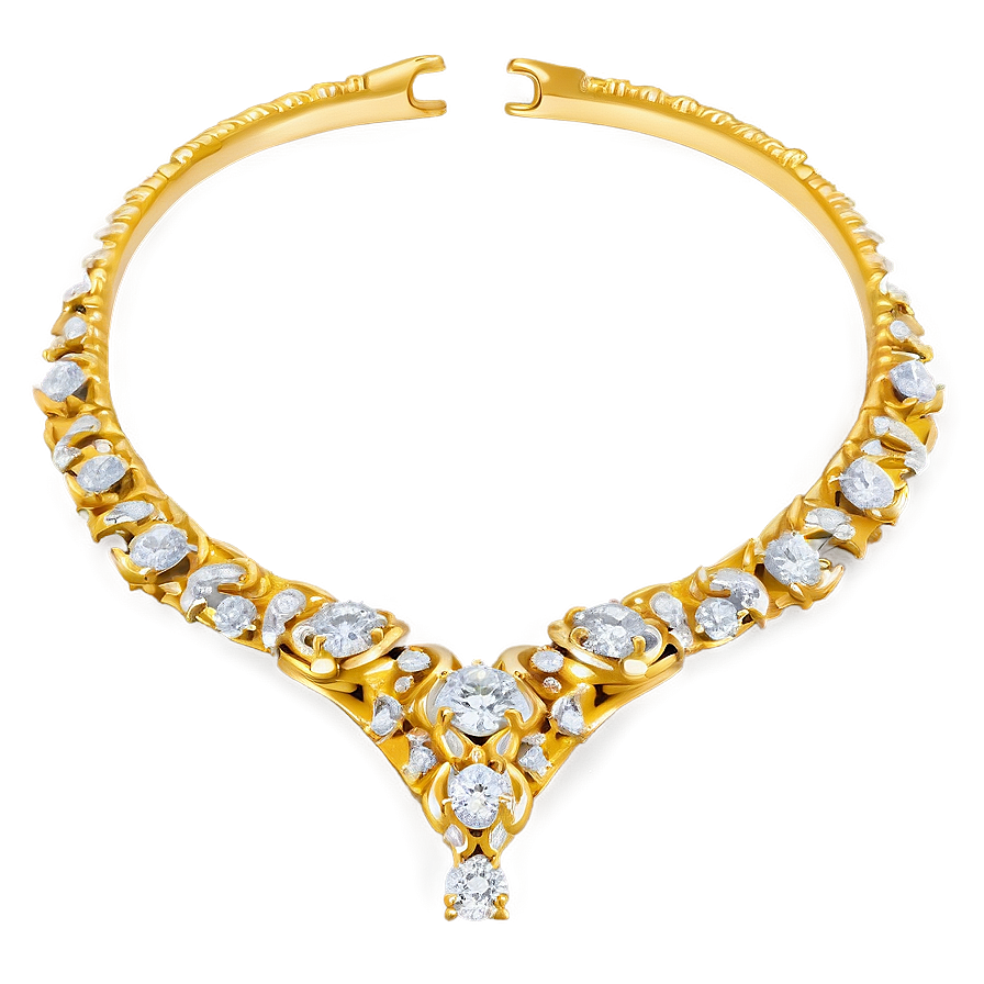 Diamond Gold Necklace Png Dyl68 PNG image