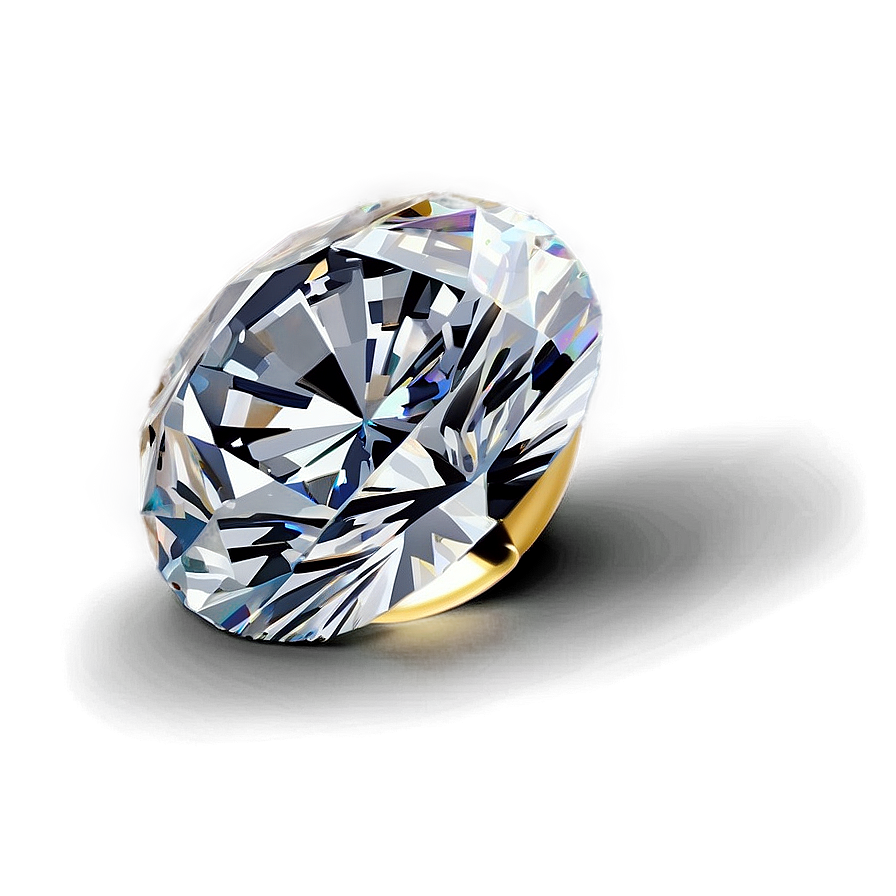 Diamond In Gold Setting Png Hdg52 PNG image