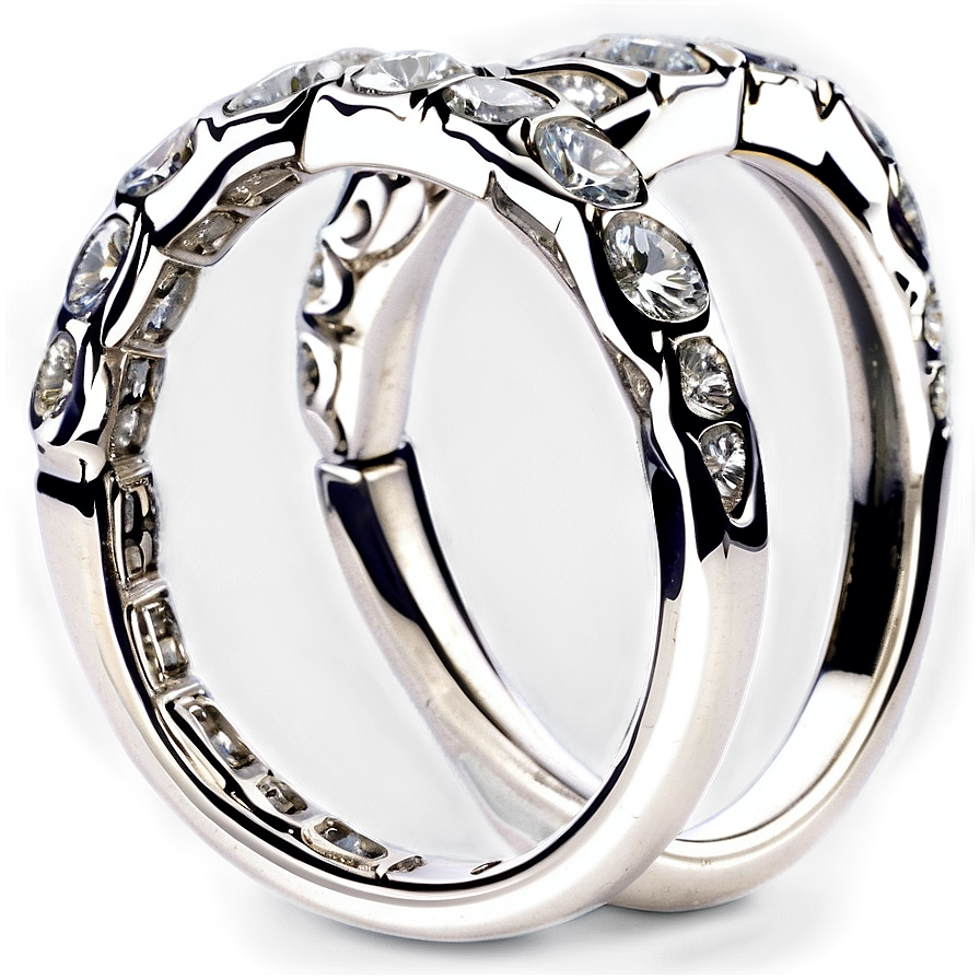 Diamond In Silver Band Png Wgj PNG image