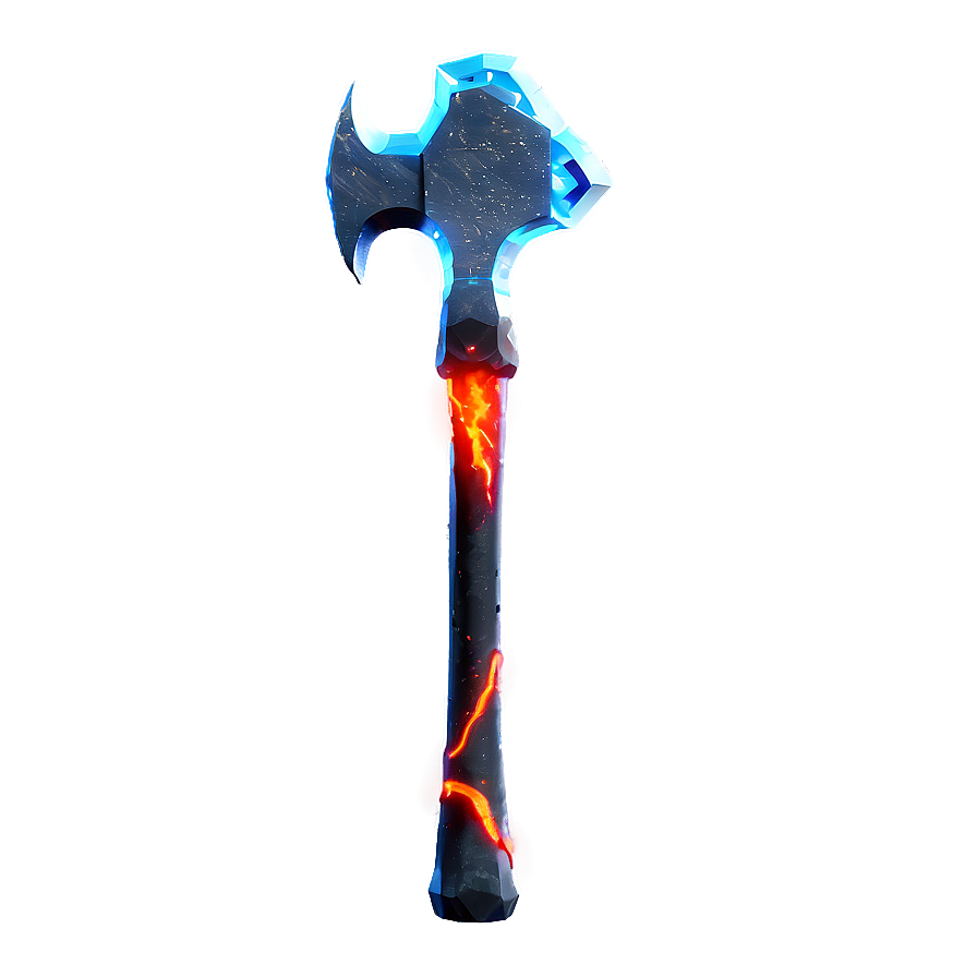 Diamond Pickaxe In Lava Png 70 PNG image