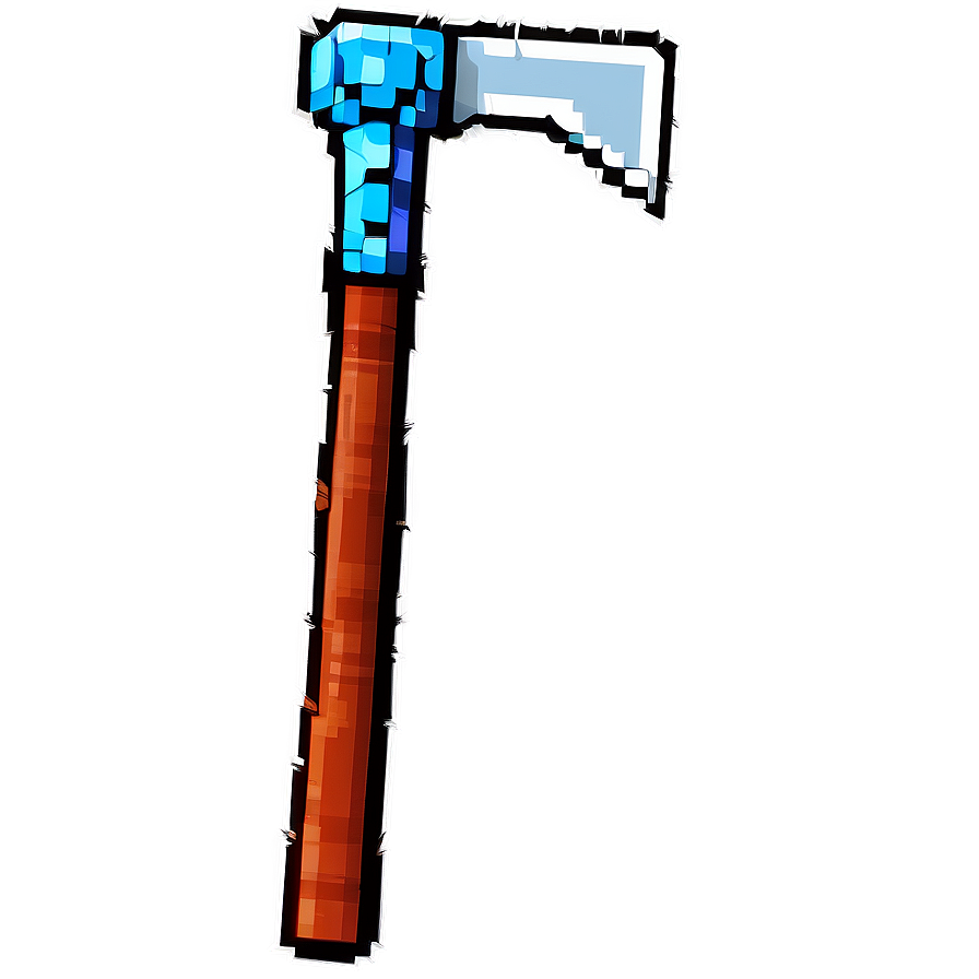 Diamond Pickaxe In Pixel World Png 71 PNG image