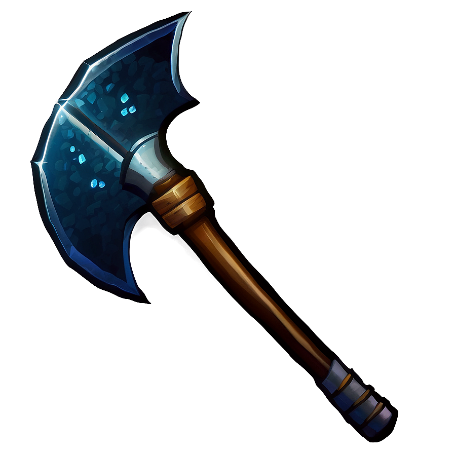 Diamond Pickaxe Under Moonlight Png Cgn69 PNG image