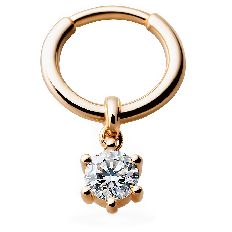 Diamond Septum Ring Png Txj74 PNG image