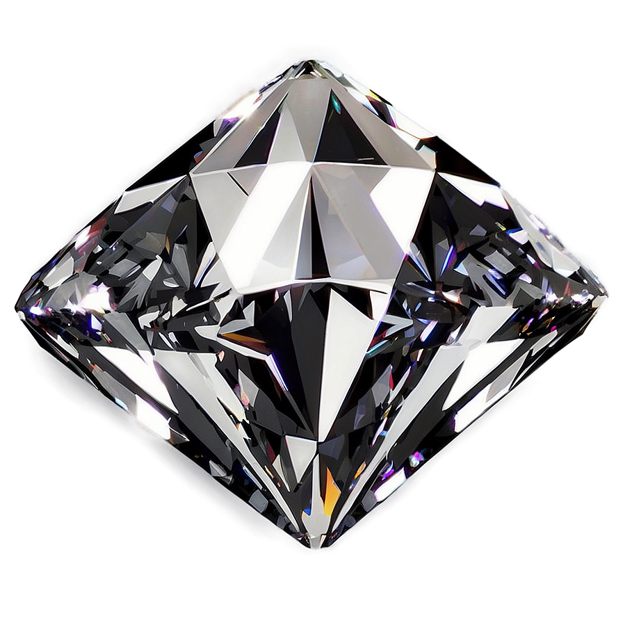 Diamond With Light Reflection Png 7 PNG image