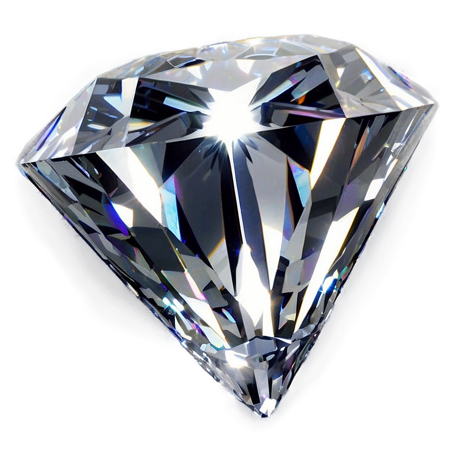 Diamond With Light Reflection Png Qcf18 PNG image