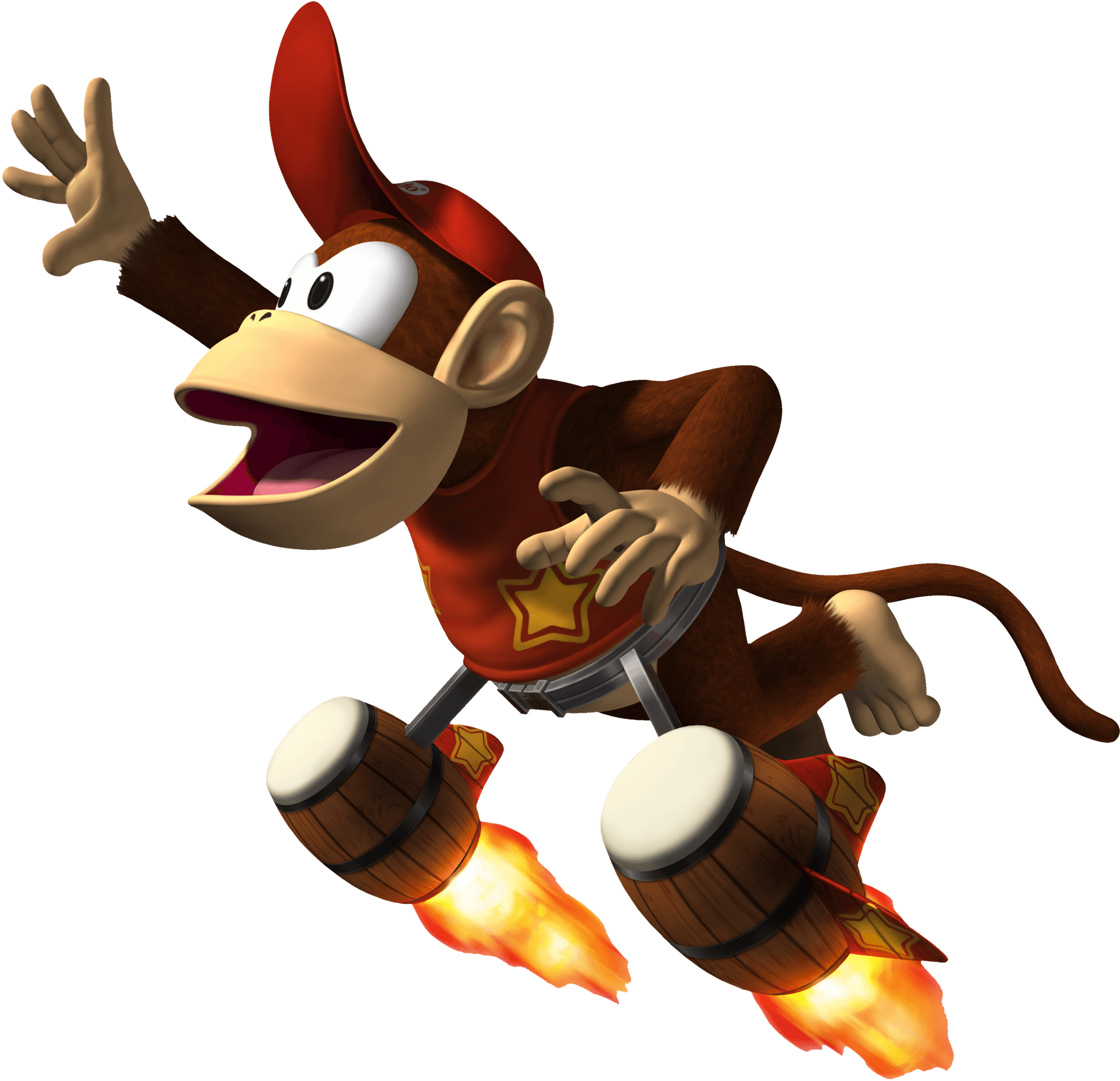 Diddy Kong Rocket Barrels Flight PNG image