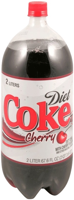 Diet Cherry Coke Bottle2 Liters PNG image