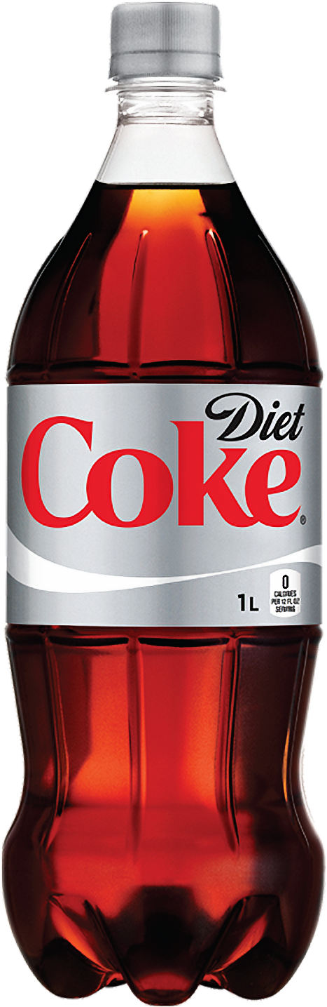 Diet Coke Bottle1 L PNG image