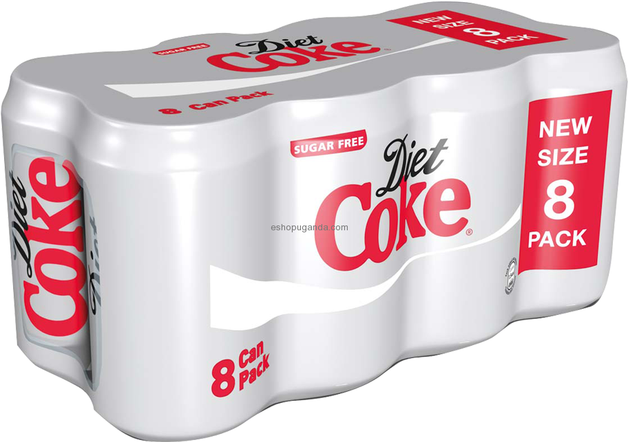 Diet Coke8 Pack Sugar Free PNG image