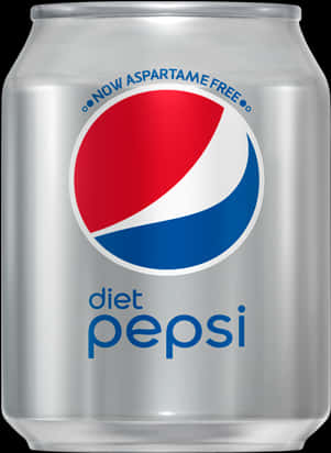 Diet Pepsi Aspartame Free Can PNG image