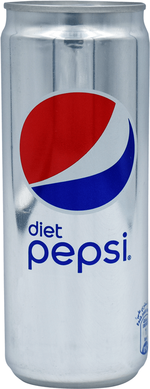 Diet Pepsi Can Silver Design PNG image