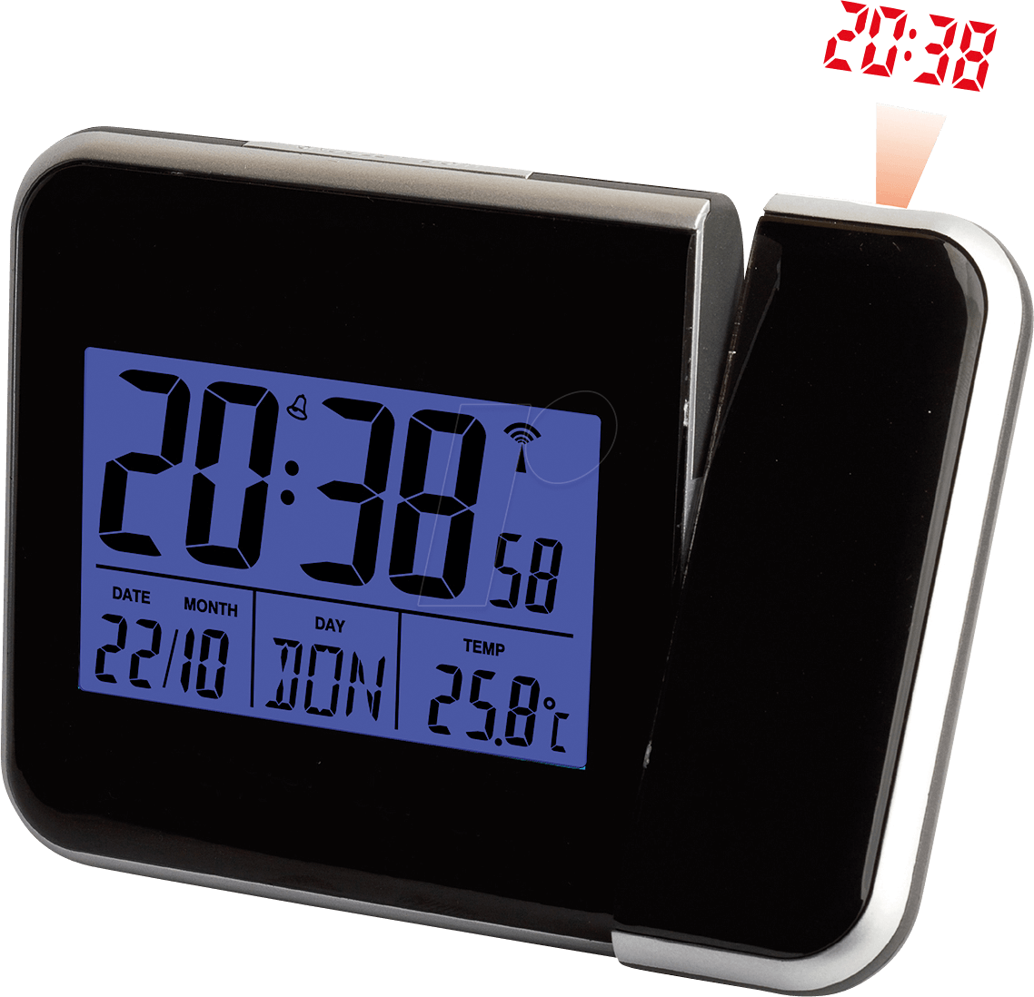 Digital Alarm Clock Display PNG image