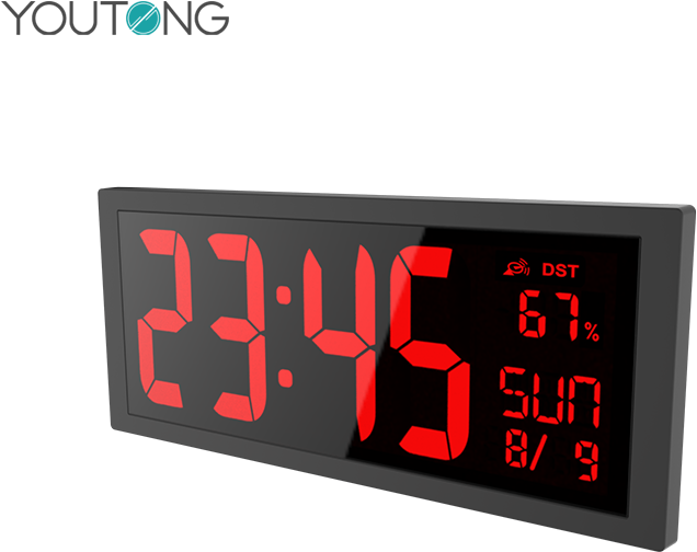 Digital Alarm Clock Display PNG image