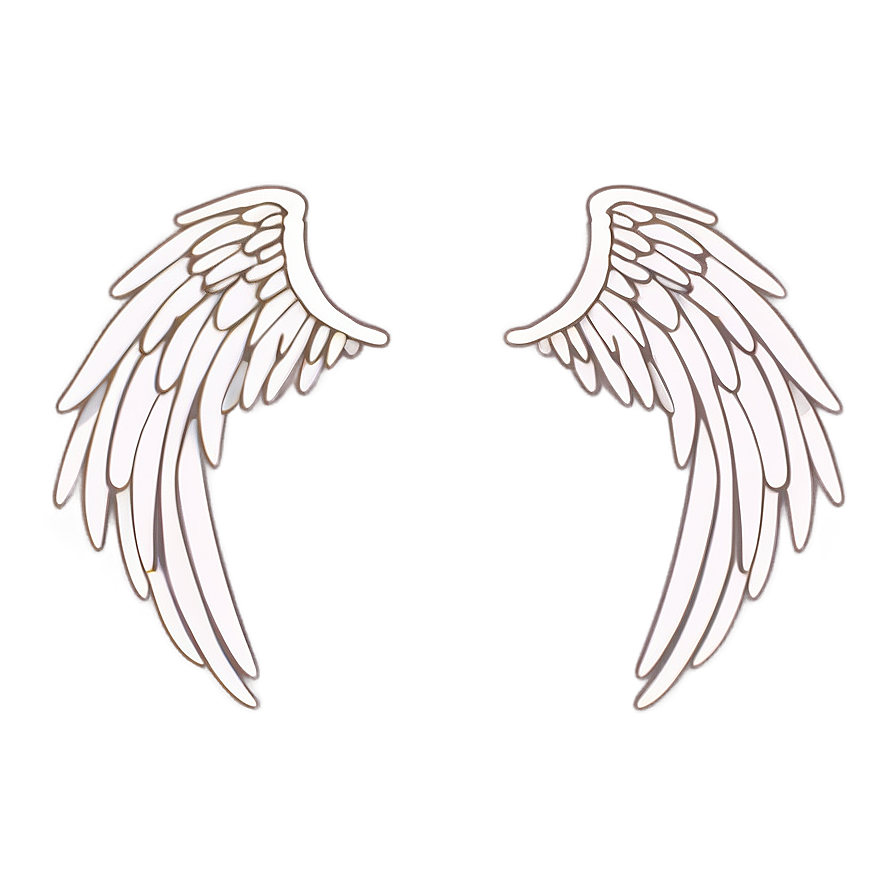 Digital Angel Wings Outline Png 60 PNG image