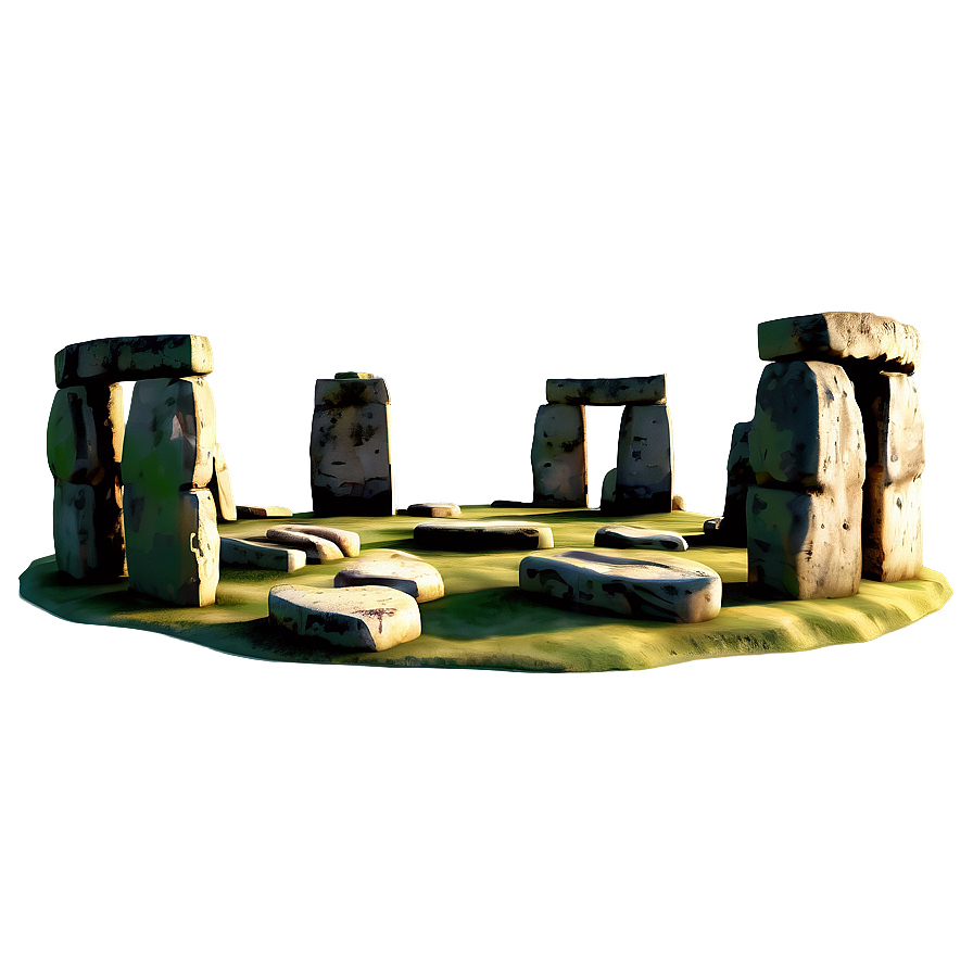 Digital Art Interpretation Of Stonehenge Png Ljo56 PNG image