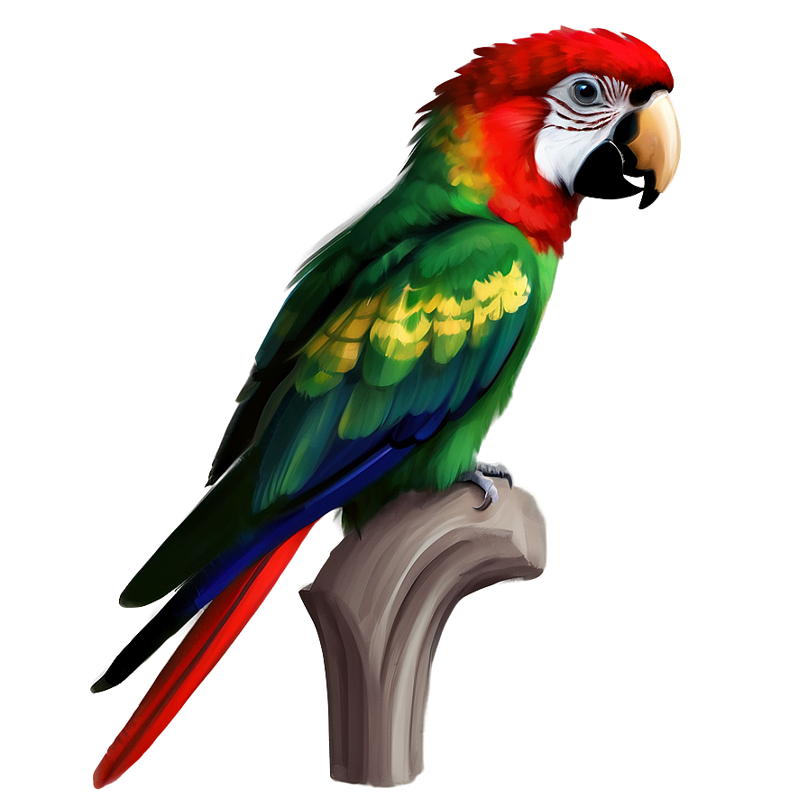 Digital Art Parrot Png 05242024 PNG image