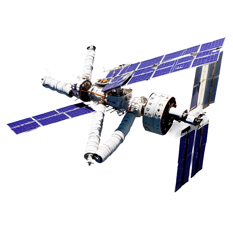 Digital Artwork Of Iss In Orbit Png 06282024 PNG image