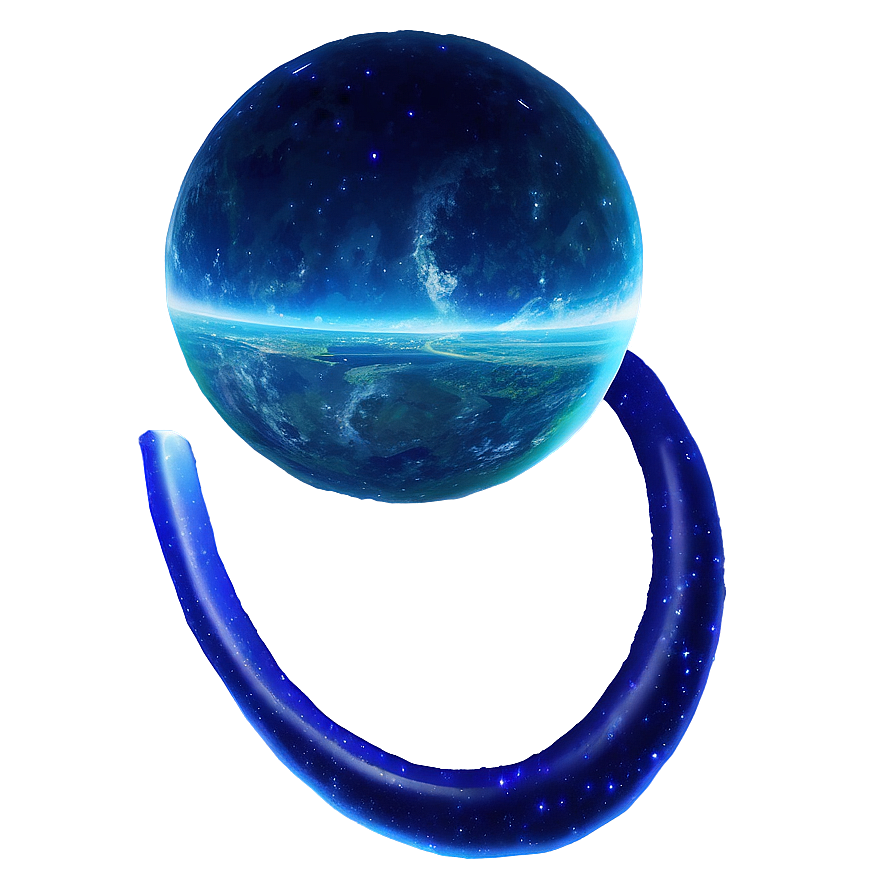 Digital Blue Planet Creation Png 89 PNG image