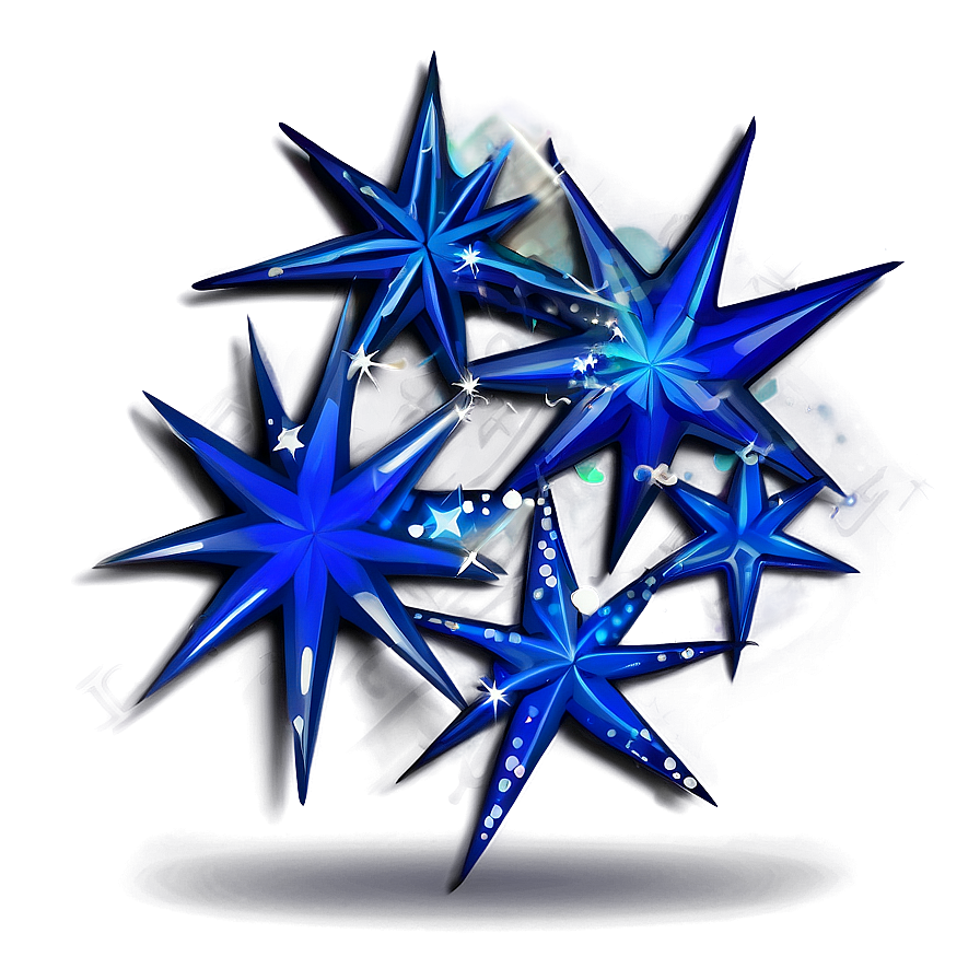 Digital Blue Stars Png 73 PNG image