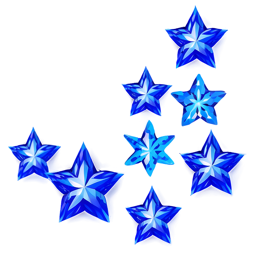 Digital Blue Stars Png Wdc PNG image