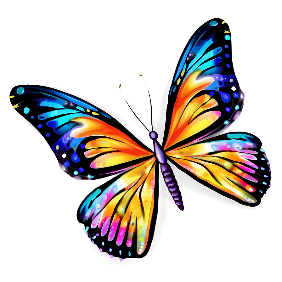 Digital Butterfly Png 06262024 PNG image