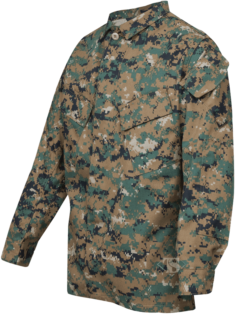 Digital Camo Military Jacket PNG image